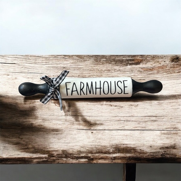 ⤵️🆕Mini Rolling Pin, Farmhouse Mini Rolling Pins, Tiered Tray Decor.Set of 6 - Picture 5 of 6